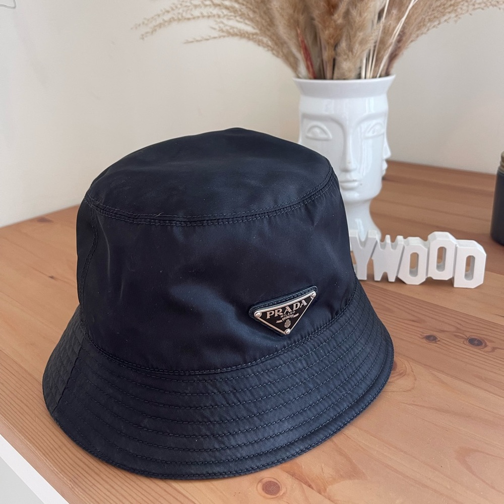 Prada Black bucket hat